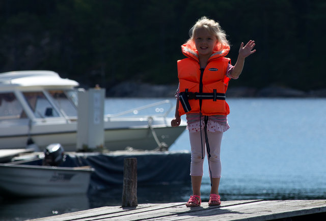 Vilma på bryggan